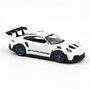 Norev 1:43 Porsche 911 GT3 RS 2022 White & Blue stickers Jet car. Levering oktober