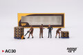 Mini GT 1:64 UPS Driver and workers Figuren