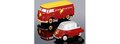 Schuco Picolo  set "Der Stern" met Volkswagen T1 & BMW Isetta  rood schaal 1:90, Limited