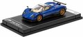 Poster Cars 1:64 Pagani Zonda F Argentina Blue Hypercar League Collection no 1 in vitrine