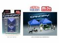 American Diorama 1:64 Tent - Canopy set 2x Blue Cover excl. figuren enmodelauto