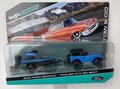 Maisto 1:64 Ford Bronco 2021 met trailer en boot blauw zwart