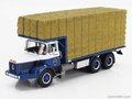 Atlas 1:43 Berliet GPS12 Truck - 3 Assige Hooitransport 1968 blauw wit