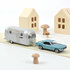 Norev 1:43 Ford Mustang 1968 Blue metallic and Airstream Caravan, Jet-car 1:43_