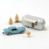 Norev 1:43 Ford Mustang 1968 Blue metallic and Airstream Caravan, Jet-car 1:43_