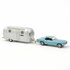 Norev 1:43 Ford Mustang 1968 Blue metallic and Airstream Caravan, Jet-car 1:43_