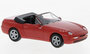 Premium Classixxs 1:87 Porsche 968 Cabriolet rood 1991, in windowbox_