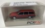 Premium Classixxs 1:87 Volvo 740 combi, rood 1985, in windowbox_