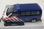 Cararama 1:43 Volkswagen T5 Multi van Marechaussee Nederland donkerblauw in window box_