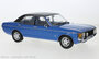 MCG 1:18 Ford Granada MK I, blauw metallic / matt zwart 1975_