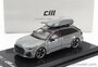 CM Models 1:64 Audi RS6 Avant C8 SW Station Wagon 2021 grijs met dakkoffer_