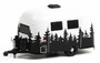 Greenlight 1:64 Airstream 16 Bambi with Forest Mural, white/black, Hitched Homes series 12_