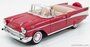 Lucky Diecast 1:18 Chevrolet Bel Air Convertible rood wit 1957_