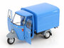 Mitica 1:18 Piaggio Ape P501 Kasten 1979 blauw met vitrine_