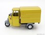 Mitica 1:18 Piaggio Ape P501 Kasten 1979 geel met vitrine_