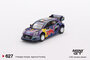 Mini GT 1:64 Ford Puma Rally1 no 42 M-Sport Ford WRT 2022 Rally Italia Sardegna 2nd Place_