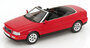 MCG 1:18 Audi 80 Cabriolet 1991-2000 rood_