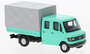 Brekina 1:87 Mercedes L 307 D Doka turquoise grijs 1988 _