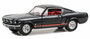 Greenlight 1:64 Ford Mustang GT 1965 raven black with red stripes - The Drive Home to the Mustang Stampede Series 1_