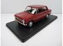 Arlas 1:24 Fiat 124 Sport 1600 donkerrood 1970 in blisterverpakking_