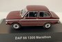 Lagamo 1:43 DAF 66 1300 Marathon sedan donkerrood met zilverstripping_