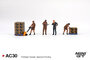 Mini GT 1:64 UPS Driver and workers Figuren_