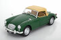 Triple9 1:18 MG A Twin Cam MKI Cabriolet 1959 (Gesloten Softtop) groen_