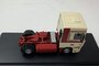 Premium ClassiXXs 1:43 DAF 95 XF 430 beige / donkerrood, trekker in vitrine_