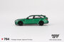 Mini GT 1:64 BMW M3 Competition Touring Isle of Man Green Metallic LHD_