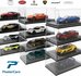 Poster Cars 1:64 McLaren P1 Volcano Yellow Hypercar League Collection No.3 in vitrine_