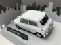 Cararama 1:43 Mini Cooper wit met zwarte strepen "The Italian Job" _