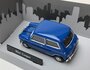 Cararama 1:43 Mini Cooper donkerblauw met zwarte strepen "The Italian Job" _