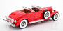 Matrix 1:18 Duesenberg SJ 2583 J-548 Torpedo Pheaton Walker La Grande rood 1929_