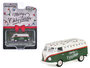 Greenlight 1:64 Volkswagen Type 2 Panel Van "Christmas 2024" Green and White with Graphics "Hobby Exclusive" _