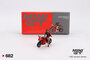 Mini GT 1:64 Ducati Panigale V4 S with Ducati Girl rood/ zwart_