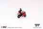 Mini GT 1:64 Ducati Panigale V4 S with Ducati Girl rood/ zwart_