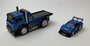 Maisto 1:64 JDM flatbed met Nissan SKYLINE GT-R (R34) Liberty Walk - Muscle Transport model no 14 blauw_