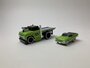 Maisto 1:64 Chevrolet C60 flatbed 1966 met Chevrolet EL Camino 1959 - Muscle Transport model no 7 groen_