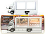 Tarmac 1:64 Mitsubishi Fuso Canter Mobile Display Truck RHD wit_