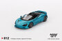 Mini GT 1:64 McLaren 750S Spider Belize Blue , LHD_