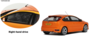 Otto Mobile 1:18 Ford Focus MK 2 ST 2.5 Electric oranje 2006 RHD. Levering feb. 2025_