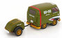 Solido 1:18 Volkswagen T1 Kool Kombi Army Fighter 2023 met aanhanger groen_