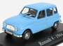 Atlas 1:43 Renault R4 1964 lichtblauw in vitrine_